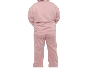 Oversized Brown Polyester Tracksuit Full <b>Zip</b> <b>Hooded</b> Crew Neck Regular Fit Casual Autumn Wear Side Pockets Breathable Lightweight - Product Image 4