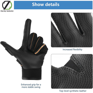 Gants de frappe de baseball d'hiver Super-Grip pour jeunes enfants, design ergonomique, légers, antidérapants, respirants, améliorés - Product Image 3