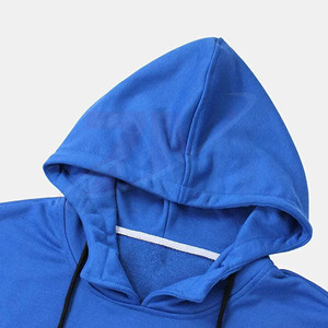 Sudaderas con capucha de color azul 100% algodón para hombre, impresión de logotipo personalizado, sudaderas de moda en oferta para unisex, sudadera con capucha a la moda para hombre - Product Image 3
