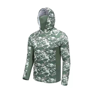 เสื้อฮู้ดตกปลาแบบมืออาชีพ แห้งเร็ว สำหรับทีมแข่งขันและตลาดขายส่ง - Product Image 5