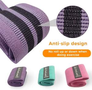 Bandas de Resistencia para Ejercicio, Gimnasio y Fitness, Ecológicas, Duraderas, con Logotipo Personalizado, para Piernas, Cadera y Glúteos, Juego de Bandas de Resistencia de 3 Niveles - Product Image 3