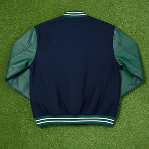 Blouson universitaire d'hiver pour homme, style urbain tendance, en tricot polyester/coton, coupe ample, à boutons, avec logo et couleurs personnalisables, motif mouton - Product Image 4