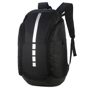 <b>Black</b> Nylon Sports Backpack with Reflective Stripe 50-70L Capacity for Gym and Outdoor Use - Product Image 1