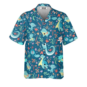 Chemise Hawaïenne Homme Col V Manches Courtes Respirante Motif Imprimé Tissu Popeline Impression par Sublimation OEM - Product Image 6