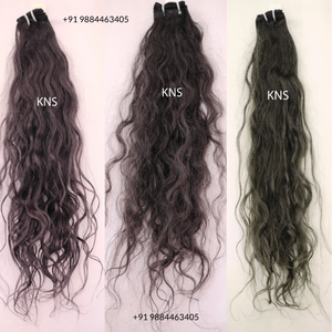เครื่องมัดผมมนุษย์แบบไม่ผ่านกระบวนการผมแบบ100% ขอบหยักสองชั้นสำหรับทอผ้า - Product Image 5