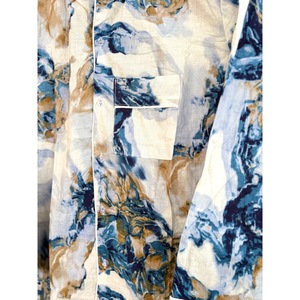 Ensemble de pyjama bohème à imprimé floral 100% coton, manches longues, coupe régulière, taille élastique, vêtements décontractés quotidiens, toutes saisons, respirant - Product Image 5
