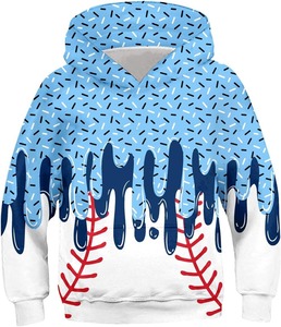 Sweat-shirt à capuche personnalisé pour enfants, motif dessin animé, athlétique, sublimation, pull-over - Product Image 1