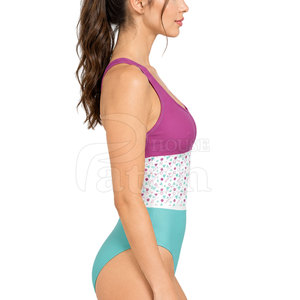 Maillot de bain une pièce extensible pour femme, imprimé par sublimation, séchage rapide, idéal pour la plage, la piscine et l'entraînement - Product Image 5