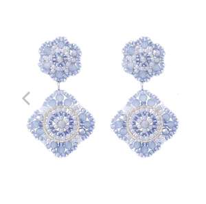 Boucles d'oreilles brodées miroir pour filles, pour occasions spéciales, en gros, à prix avantageux - Product Image 4