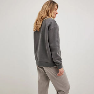 Sudadera Extra Grande de Primera Calidad para Mujer, 100% Algodón, Estilo Urbano, Lisa, Sudadera Blanca para Mujer, Sudadera Personalizada al por Mayor - Product Image 2