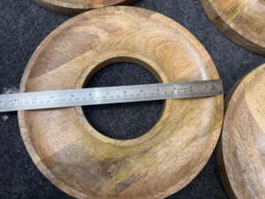 Bandeja de madera tradicional premium para desayuno, comida, bebidas, té, café, organizador decorativo multiusos, plato hecho a mano. - Product Image 6