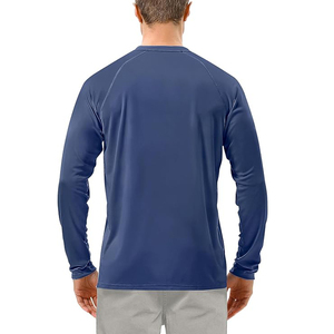Fabrication de t-shirts pour hommes à manches longues, coupe slim, haute qualité, respirants, séchage rapide, design uni, t-shirts de haute qualité pour hommes - Product Image 4