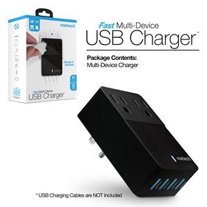 Stazione di ricarica veloce a parete con 2 prese e 4 porte USB per la ricarica Multi-dispositivo - Product Image 2