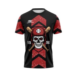 เสื้อเบสบอลสโมสรแบบสั่งทำพร้อมโลโก้และดีไซน์ทีม  งานพิมพ์แบบซับลิเมชั่น คอทรงโอ  ชุดทีม  ผ้าโพลีเอสเตอร์ 100% ระบายเหงื่อได้ดี - Product Image 1