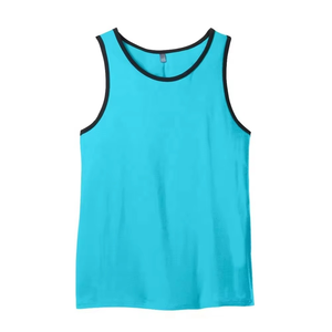 Men's Athletic Tank Top Sky Blue Gym <b>Stringer</b> Sleeveless Training Shirt Performance Mesh Sports <b>Vest</b> Custom Logo 2026 - Product Image 5