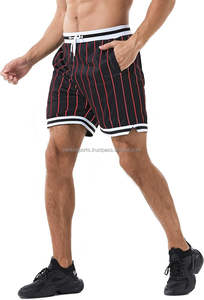 Short de basket-ball personnalisé pour homme en maille de coton à séchage rapide écologique XS style cargo décontracté anti-rides avec fermeture à glissière - Product Image 3