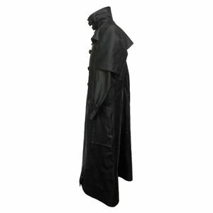 MEN'S <b>GOTHIC</b> LONG COAT TOP FAUX LEATHER STEAMPUNK TRENCH COAT CUSTOM WHOLESALE 2026 - Product Image 2