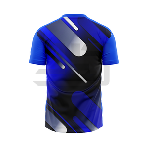 Maillot de football personnalisé à manches courtes, imprimé, respirant, séchage rapide, vêtements de sport performants pour équipes, 100 % coton - Product Image 2