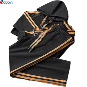 Conjunto Deportivo Casual de Invierno para Hombre, de Alta Calidad, 2 en 1, con Capucha Negra y Pantalones Largos - Product Image 5