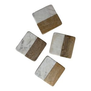 แผ่นรองแก้วไม้ทรงกลมดีไซน์ทันสมัย ใช้ซ้ำได้ - Product Image 3