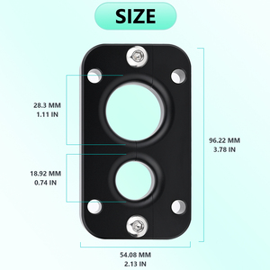01232023 untuk Holley Terminator x Max Harnesses untuk Lubang Kabel Firewall, Spacer Kabel Aluminium 2 Lubang - Product Image 2