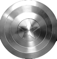 Nouveau bouclier de capitaine d'apparence d'avion classique robuste dans un bouclier en métal au prix de gros Nouveau bouclier en métal pour les enfants