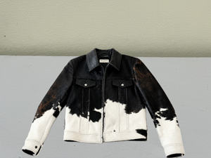 Veste en cuir de vache véritable pour femme, faite à la main, haut de gamme, en cuir de vachette pleine fleur, manteau de mode personnalisé - Product Image 6