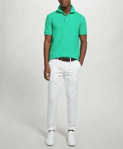 Camiseta Polo de Manga Corta para Hombre, de Buena Calidad, Color Liso, con Impresión Personalizada, Transpirable y Cómoda - Product Image 2