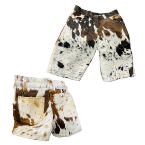 Pantalones Cortos de Cuero Vacuno para Hombre de Alta Calidad, Ropa de Entrenamiento, Secado Rápido, Transpirables, para Exteriores - Product Image 1