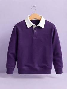 Wholesale Custom Heavyweight Fleece <b>Men</b> Oversized Fit Winter ODM <b>Sweatshirt</b> Contrast <b>White</b> Collar Streetwear Apparel - Product Image 3