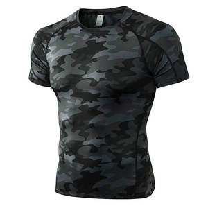 T-shirt de compression élastique à séchage rapide pour homme, idéal pour la course, le basketball et le fitness – Vente en gros - Product Image 2