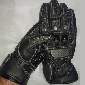 Guantes de Motocicleta de Cuero de Alta Calidad, Guantes de Carreras de Motocicleta con Dedos Completos, Guantes de Motocicleta de Color Personalizado - Product Image 6