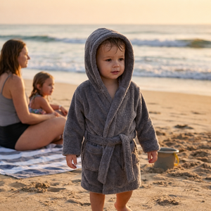 Albornoz Suave con Capucha para Bebé, Absorbente, 100% Algodón, Toalla Infantil, Envoltura de Baño para Niños Pequeños, Cómodo Regalo para el Hogar, Armario de Baño, Oeko-Tex - Product Image 6