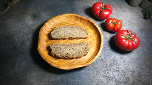 Plato de Madera de Olivo Hecho a Mano, Platos de Servir de Madera Maciza - Product Image 2