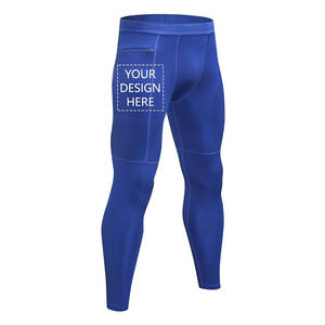 Unique Style And Best Quality Custom Men's <b>Compression</b> Pants Personalized Add Your Logo Text Sports Tights Leggings - Product Image 3