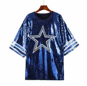 Men's Regular Fit <b>Sequin</b> <b>T</b>-<b>Shirt</b> with Animal Pattern Short Sleeve O-Neck Sporty Blue Front Logo 100% Cotton Knitted Fabric - Product Image 1
