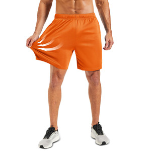 Pantalones Cortos Deportivos Ligeros para Hombre, con Tela de Control de Humedad, Ajuste Elástico, para Entrenamiento y Deportes - Product Image 2