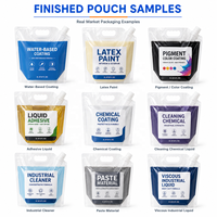 Machine de remplissage de sachets souples pour liquides de nettoyage ménager, savon liquide, détergent, colle, revêtement à base d'eau et peinture, à 4 têtes