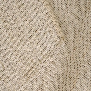 Tapis d'intérieur en jute tissé à la main ivoire, tapis de salon minimaliste blanc neutre en jute, tapis de chambre moderne scandinave, décoration de sol douce - Product Image 6