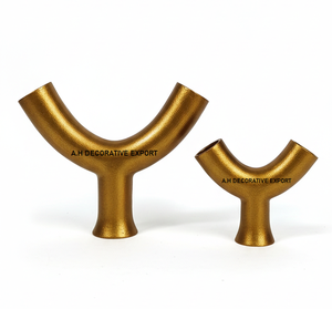 Jarrón Metálico Minimalista de Estilo Cerámico en Forma de Y, Color Negro Mate |   Elegante Florero Decorativo Nórdico para Oficina Moderna y Sala de Estar - Product Image 3