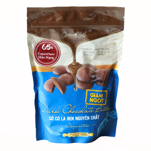 Chocolat Pur Exotique du Vietnam avec Biscuits de Boulangerie HALAL OEM/ODM Véritable Chocolat Noir 65% Cacao en Pastilles 1KG Expédition Mondiale - Product Image 1