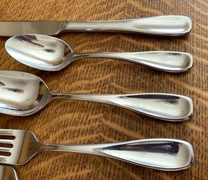 Ensemble de couverts modernes en acier inoxydable écologique, service de couverts poli miroir, durable, résistant à la rouille - Product Image 4