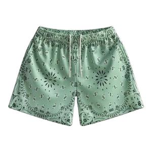 Shorts d'été pour hommes 2024, tendance décontractée haut de gamme, motif floral, service OEM, écologiques, séchage rapide, sublimation personnalisée - Product Image 3