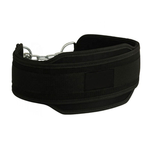 Fitness Gym <b>Safety</b> Custom Printed Neoprene Buckle Dip Belt Steel <b>Chain</b> Weightlifting Training Back Support Compression Gym - Product Image 4