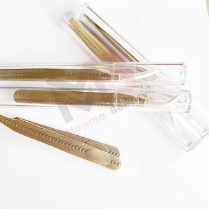 แหนบต่อขนตาทองคำขายส่ง แหนบต่อขนตาแบบกำหนดโลโก้เอง แหนบต่อขนตาแบบ Volume แหนบต่อขนตาความแม่นยำสูง - Product Image 2