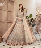Vente flash - Design exclusif - Salwar Kameez en organza lourd brodé - Polyester - Vêtements de fête - Haute qualité - Prêt-à-porter pour femmes