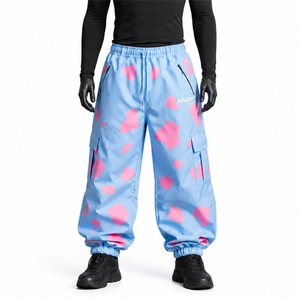 Unisex Waterproof Baggy Snow Pants Windproof Insulated <b>Cargo</b> Ski <b>Trousers</b> for Winter Sports - Product Image 1