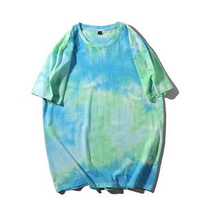Camiseta Tie Dye 100% Algodón al por Mayor para Hombre, con Logotipo Personalizado Impreso, Etiqueta y Bordado, Diseño Gráfico Simple, Corte Holgado - Product Image 2