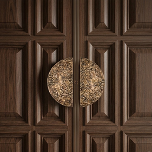 มือจับประตูทองเหลืองแท้ ดีไซน์หรูหรา ทันสมัย ลวดลายแกะสลัก สำหรับประตูทางเข้าโรงแรม |   ทนทานสำหรับใช้งานกลางแจ้ง - Product Image 3