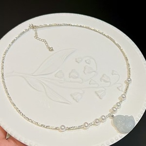 Collier pendentif Bouddha Maitreya en pierre précieuse naturelle, argent massif S925, perle naturelle, corps entier, pendentif fin - Product Image 5